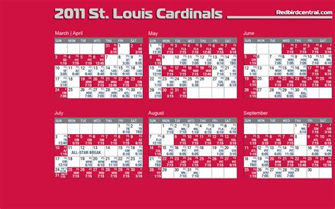 stl cardinals schedule